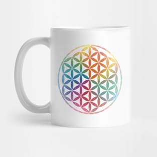 Multi Color Sacred Geometry Flower of Life Mug